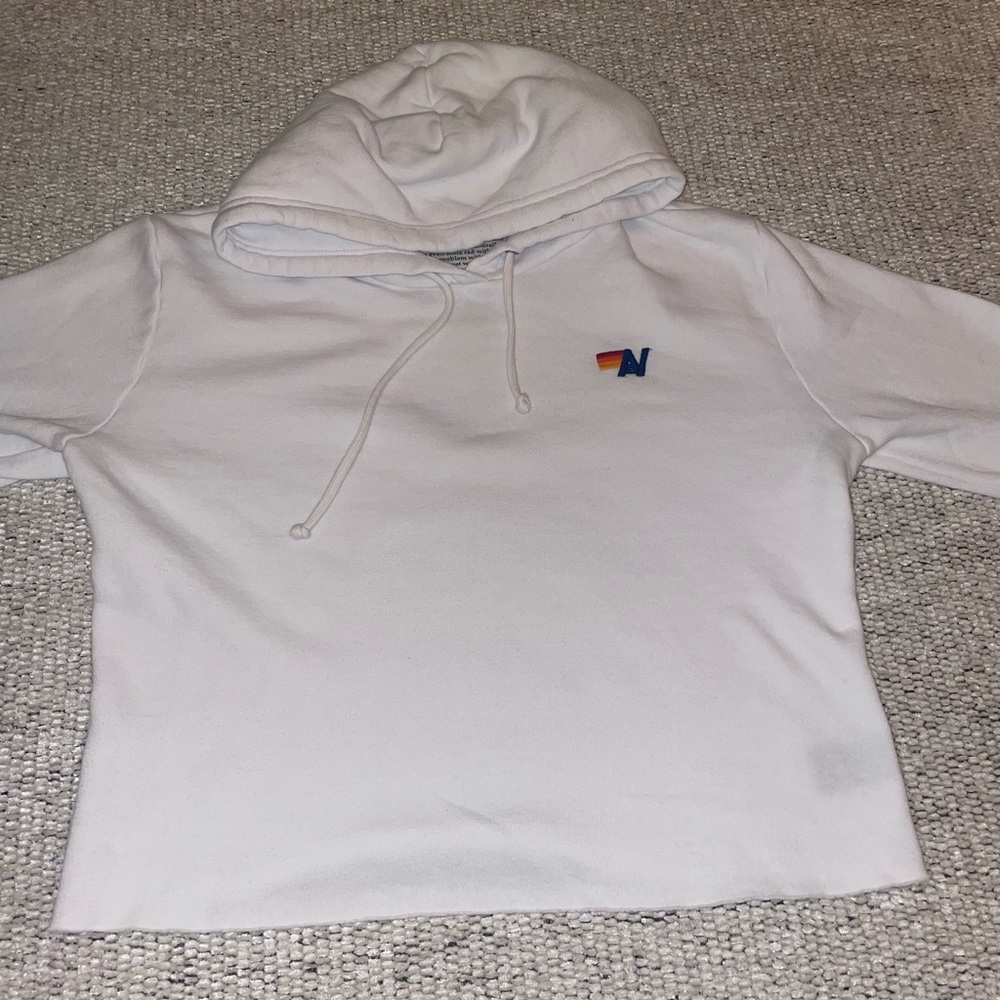 White Aviator Nation Hoodie